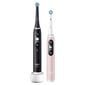 Oral-B iO6 Series Duo Pack Black / Pink Sand kaina ir informacija | Elektriniai dantų šepetėliai | pigu.lt