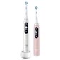 Oral-B iO6 Series Duo Pack White / Pink Sand kaina ir informacija | Elektriniai dantų šepetėliai | pigu.lt