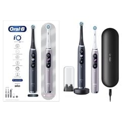 Oral-B iO9 Series Duo Pack Black Onyx/ Rose kaina ir informacija | Oral-B Buitinė technika ir elektronika | pigu.lt