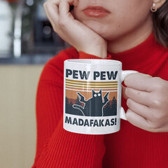 Puodelis "Pew Pew Madafakas" kaina ir informacija | Originalūs puodeliai | pigu.lt