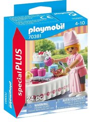 Конструкция 70381 PLAYMOBIL®, шеф-кондитер с принадлежностями цена и информация | Конструкторы и кубики | pigu.lt