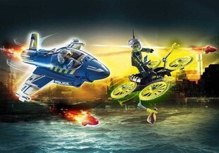 70780 PLAYMOBIL® City Action, Policijos lėktuvas su dronu kaina ir informacija | Konstruktoriai ir kaladėlės | pigu.lt