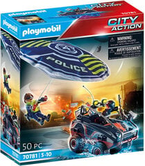 70781 PLAYMOBIL® City Action, полицейский парашют и машина цена и информация | Конструкторы и кубики | pigu.lt