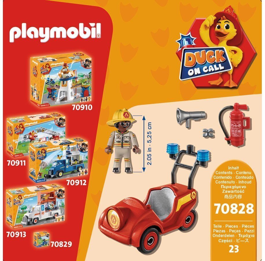 70828 PLAYMOBIL, D.O.C. Ugniagesių gelbėjimo mini automobilis цена и информация | Konstruktoriai ir kaladėlės | pigu.lt