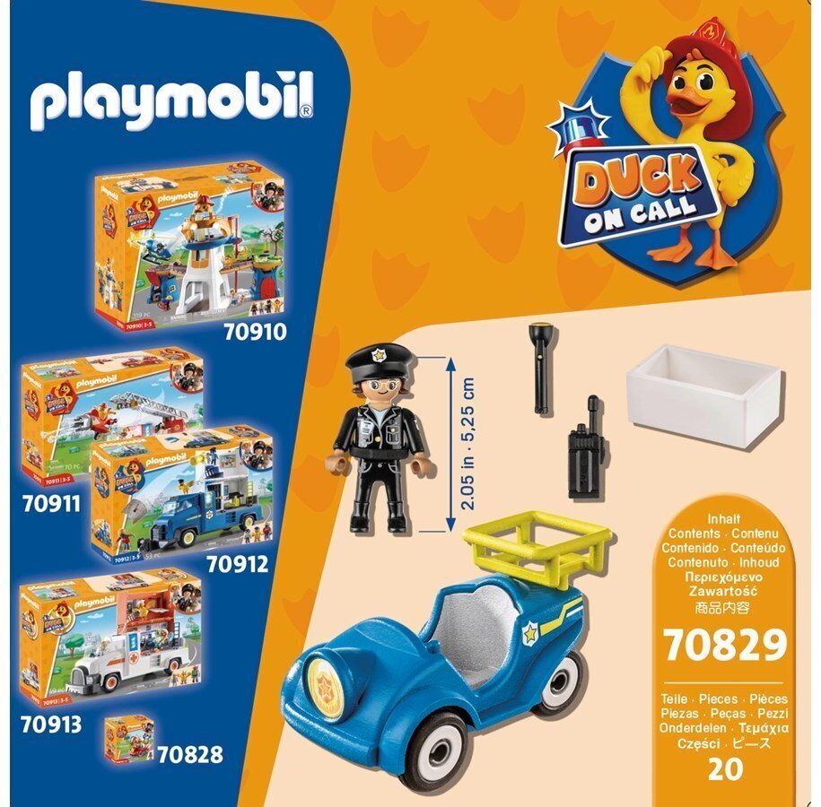 70829 PLAYMOBIL, D.O.C.- policijos mini automobilis kaina ir informacija | Konstruktoriai ir kaladėlės | pigu.lt