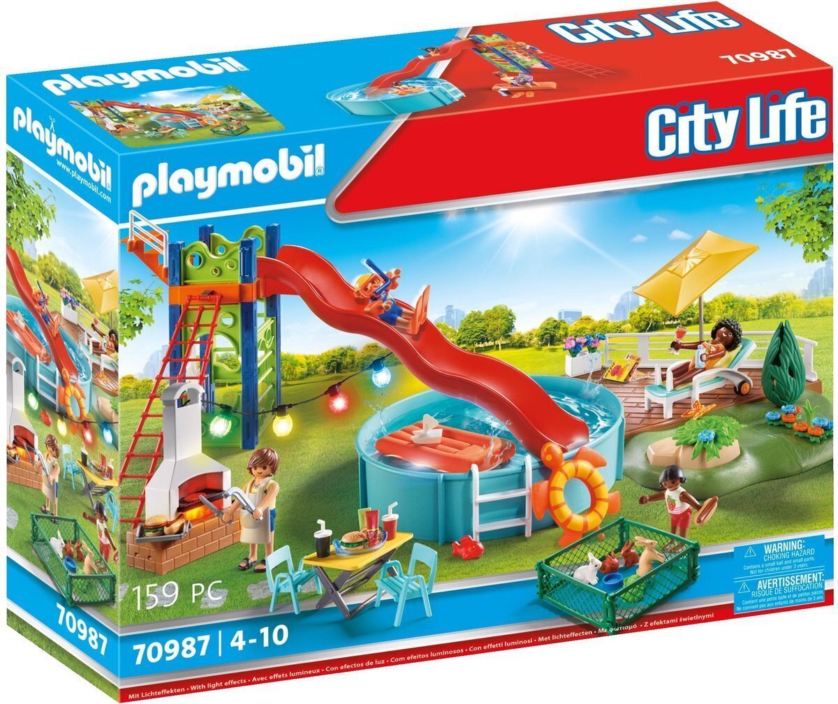 70987 PLAYMOBIL® City Life, Вечеринка у бассейна цена | pigu.lt