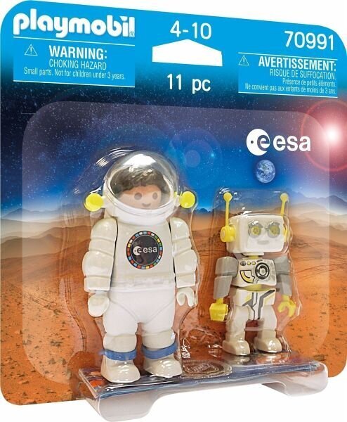 70991 PLAYMOBIL, Geobra DuoPack ESA Astronautas ir Robertas цена и информация | Konstruktoriai ir kaladėlės | pigu.lt