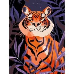 Набор для рисования по номерам Важный тигр 15x20 цена и информация | Принадлежности для рисования, лепки | pigu.lt