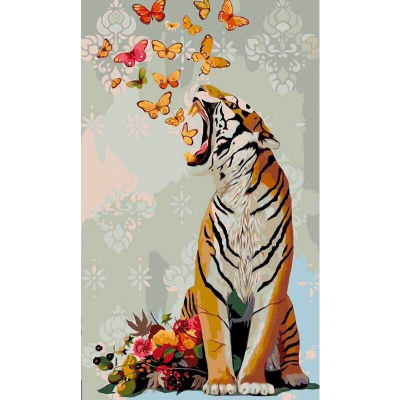Piešimo rinkinys Tigro dvasia, 30x50 kaina ir informacija | Reprodukcijos, paveikslai | pigu.lt