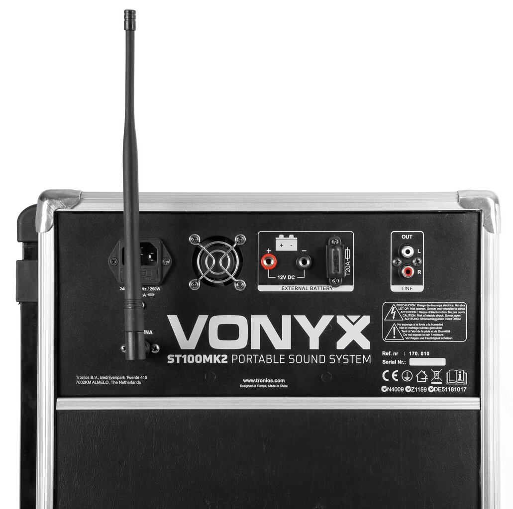 Vonyx ST100 MK2 kaina ir informacija | Garso kolonėlės | pigu.lt