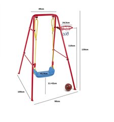 Качели с баскетбольным кольцом цена и информация | Детские качели | pigu.lt