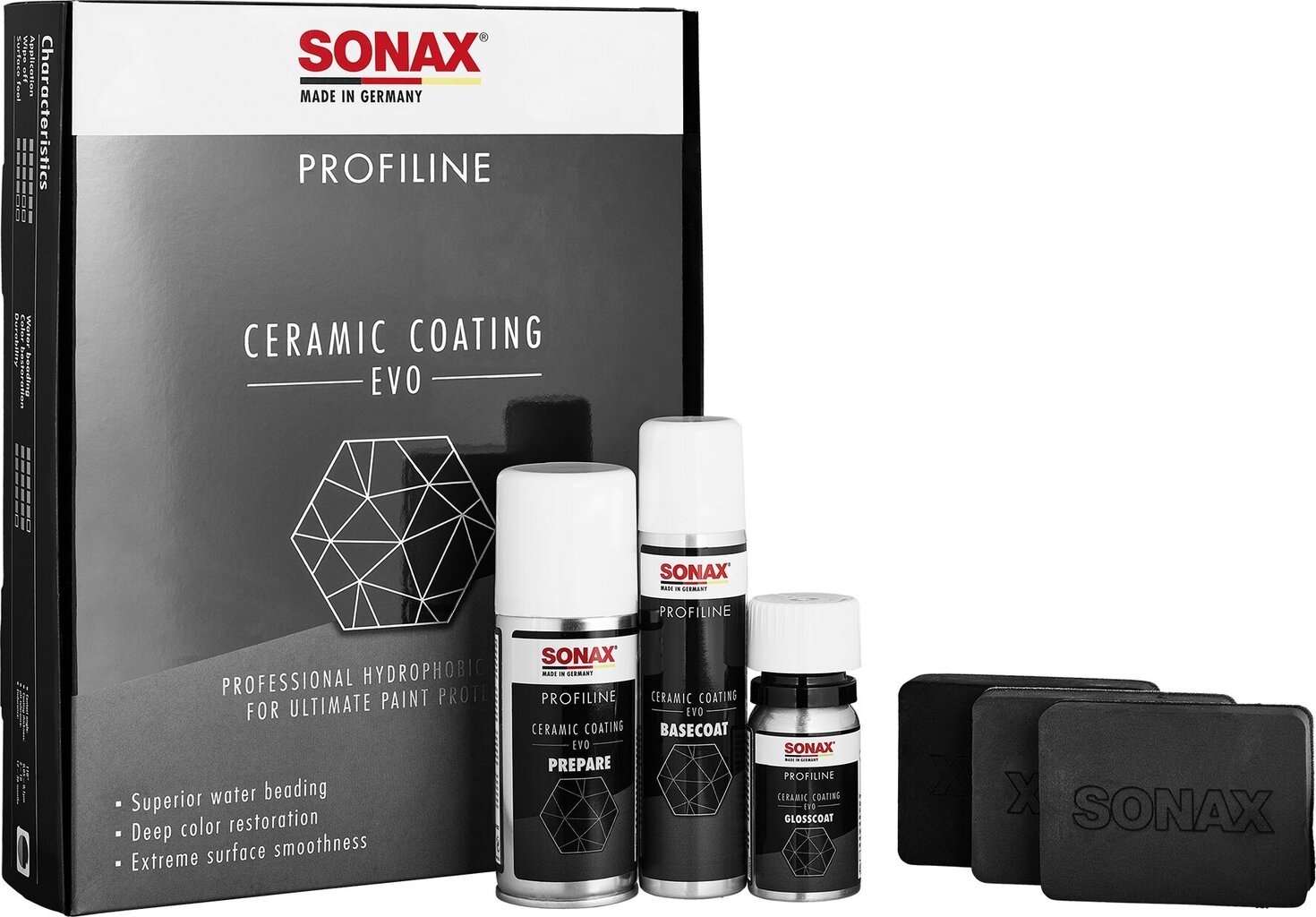 Keraminė kėbulo danga Sonax Profiline CeramicCoating CC Evo, 250ml kaina ir informacija | Autochemija | pigu.lt