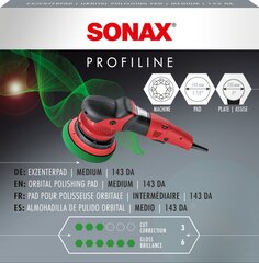 SONAX poliravimo padas orbitinei poliravimo mašinėlei d143mm kaina ir informacija | Autochemija | pigu.lt