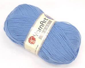 Mezgimo siūlai YarnArt Wool, spalva mėlyna 9638 kaina ir informacija | Mezgimui | pigu.lt