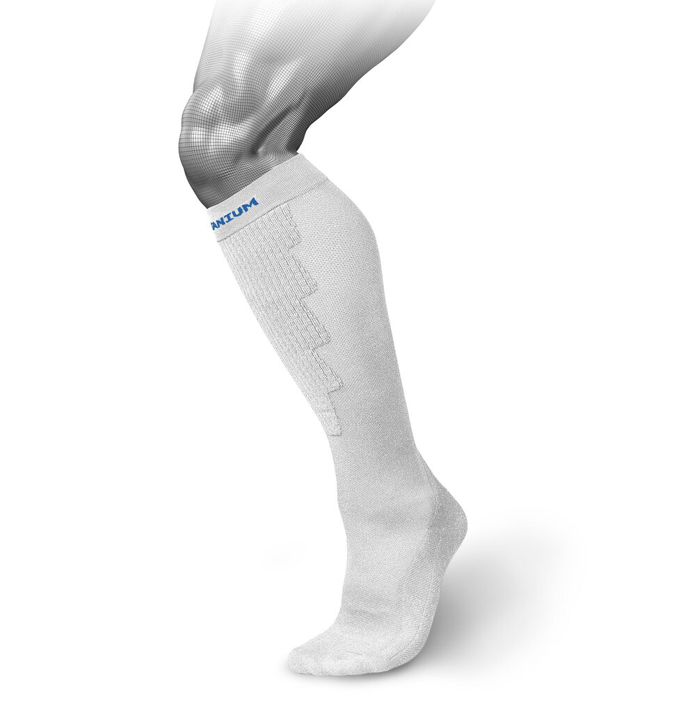 Sportinės kompresinės kojinės Tritanium eXtend High, baltos kaina ir informacija | Įtvarai | pigu.lt