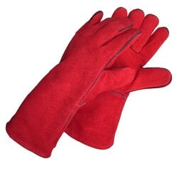 Кожаные перчатки сварщика из выворотки цена и информация | Рабочие перчатки | pigu.lt