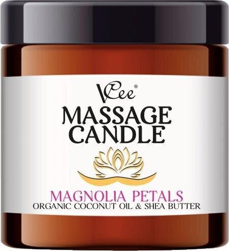 Masažo žvakė Vcee Magnolia Petals 80 g kaina ir informacija | Masažo aliejai | pigu.lt