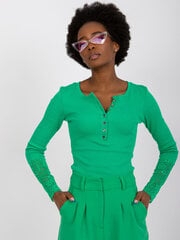 Женская блуза с кружевом, зеленая цена и информация | Женские блузки, рубашки | pigu.lt