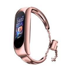 Fusion Metal Bracelet ремешок для часов Xiaomi Mi Band 3 / 4 / 5 / 6 розовый цена и информация | Аксессуары для смарт-часов и браслетов | pigu.lt