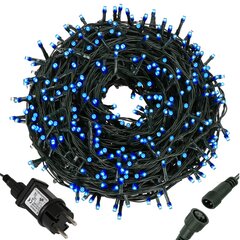 Kalėdinė girlianda (300 LED, mėlyna) kaina ir informacija | Girliandos | pigu.lt