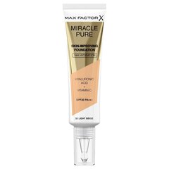 Основа макияжа Max Factor Miracle Pure Skin-Improving 32 Light Beige, 30 мл цена и информация | Пудры, базы под макияж | pigu.lt