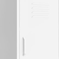 Sandėliavimo spintelė, balta, 42,5x35x101,5cm, plienas цена и информация | Шкафчики в гостиную | pigu.lt