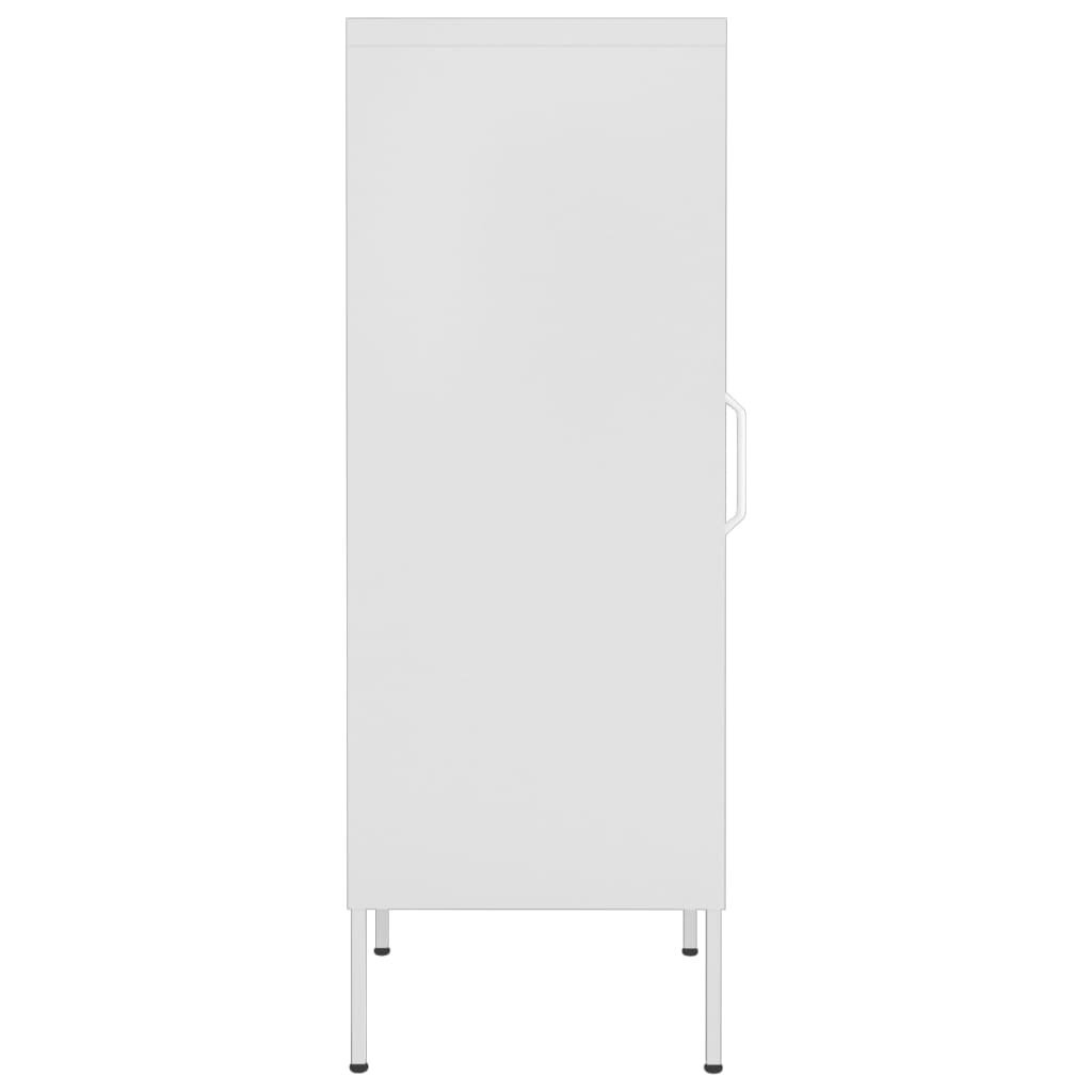 Sandėliavimo spintelė, balta, 42,5x35x101,5cm, plienas kaina ir informacija | Svetainės spintelės | pigu.lt