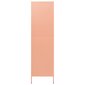 Drabužių spinta, rožinė, 90x50x180cm, plienas kaina ir informacija | Spintos | pigu.lt