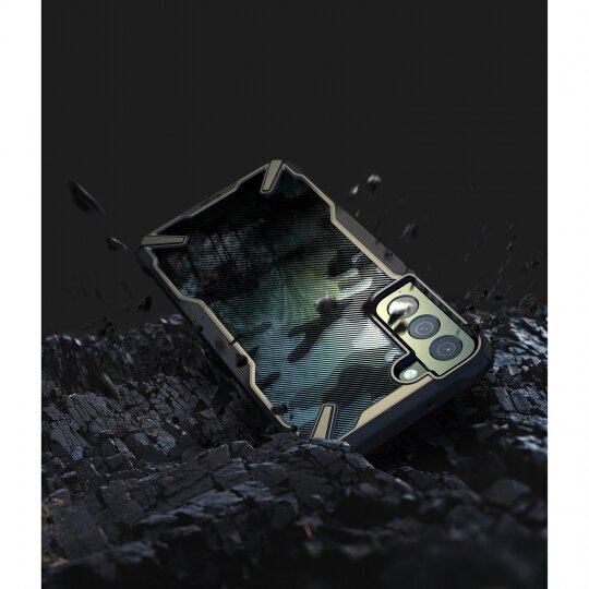 Dėklas telefonui Ringke Fusion X skirtas Samsung Galaxy S22 Plus, juodas kaina ir informacija | Telefono dėklai | pigu.lt