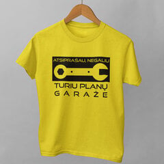 Marškinėliai "Turiu planų garaže" kaina ir informacija | Originalūs marškinėliai | pigu.lt