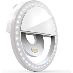 Selfie Led lempa su įkraunama baterija kaina ir informacija | Fotografijos apšvietimo įranga | pigu.lt