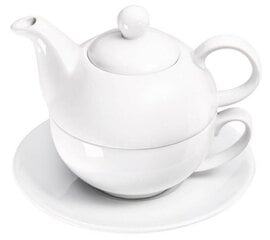 Набор для чая, чайник 350мл, чашка с блюдцем, стекло цена и информация | Чайники, кофейники | pigu.lt