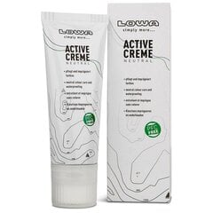 Batų tepalas bespalvis Lowa Active Creme 75ml цена и информация | Средства для ухода за одеждой и обувью | pigu.lt