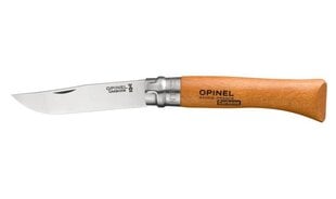 Peilis Opinel Nr.10 Carbon Buko kaina ir informacija | Turistiniai peiliai, daugiafunkciniai įrankiai | pigu.lt