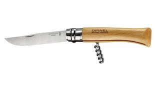 Peilis Opinel Nr.10 Corkscrew цена и информация | Туристические ножи, многофункциональные приборы | pigu.lt