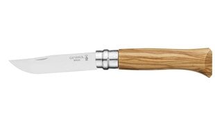 Peilis Opinel Nr.8 Olive Wood kaina ir informacija | Turistiniai peiliai, daugiafunkciniai įrankiai | pigu.lt