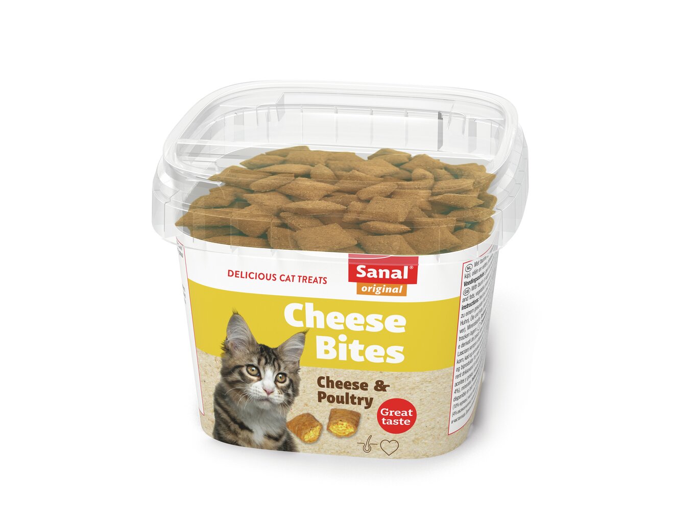 Sanal Cheese Bites cup pašaro papildas katėms 75g kaina ir informacija | Skanėstai katėms | pigu.lt