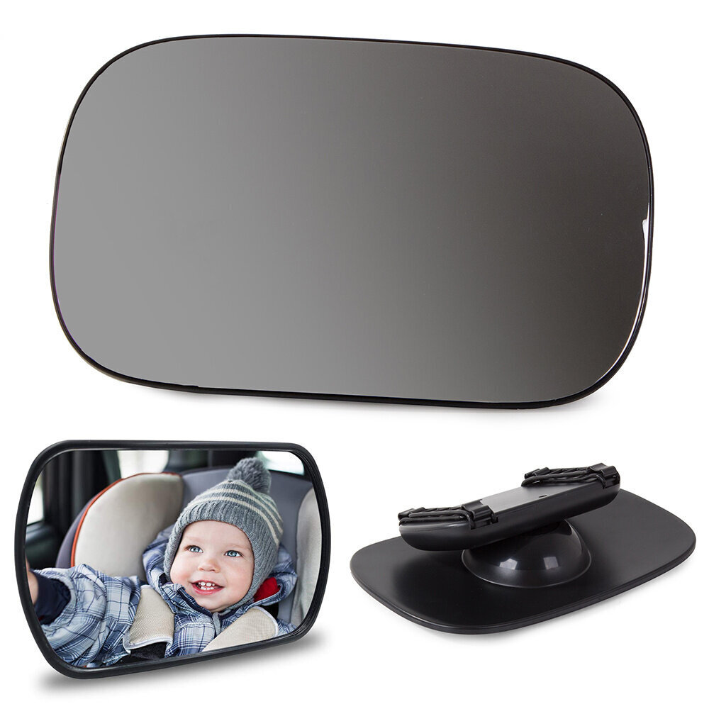 Galinis kūdikių stebėjimo veidrodėlis, automobilinis, 360 laipsnių kaina ir informacija | Autokėdučių priedai | pigu.lt