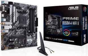 Asus PRIME B550M-A WIFI II kaina ir informacija | Pagrindinės plokštės | pigu.lt