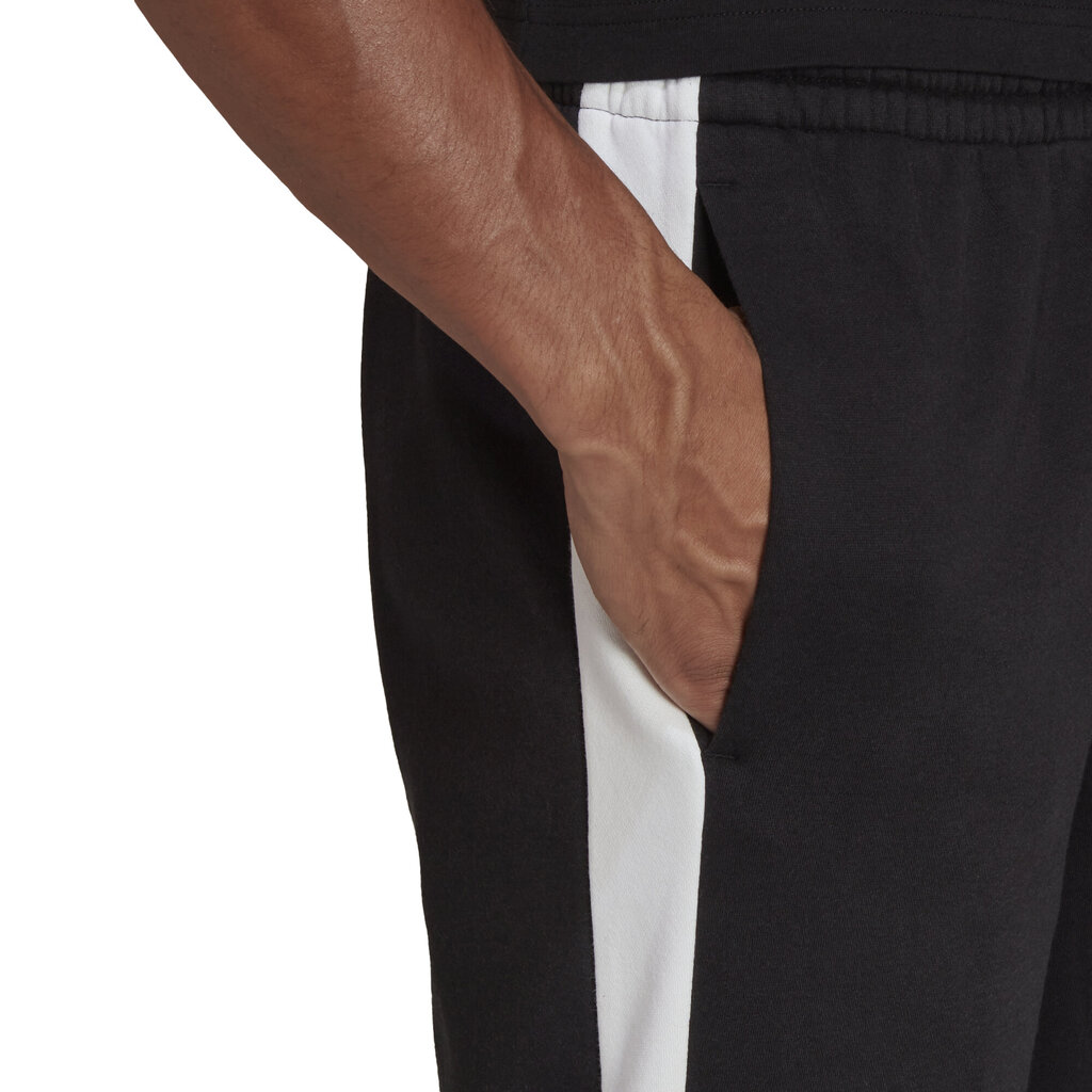 Sportinės kelnės vyrams Adidas HE4364, juodos kaina ir informacija | Sportinė apranga vyrams | pigu.lt