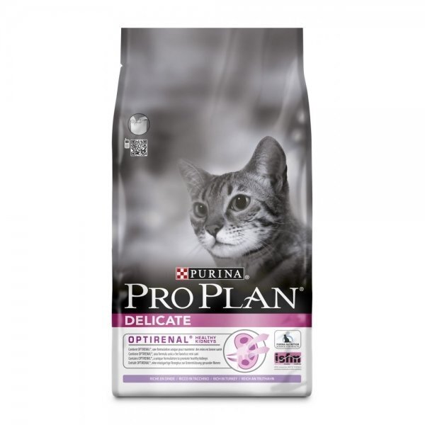 Pro Plan Cat Adult Delicate, 1,5 kg +Zverlit sušokantis kraikas katėms 10 kg kaina ir informacija | Sausas maistas katėms | pigu.lt