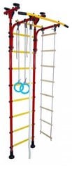 Sporto kompleksas/gimnastikos sienelė Junior Atletas-R, 245-290x60cm kaina ir informacija | Gimnastikos sienelės | pigu.lt