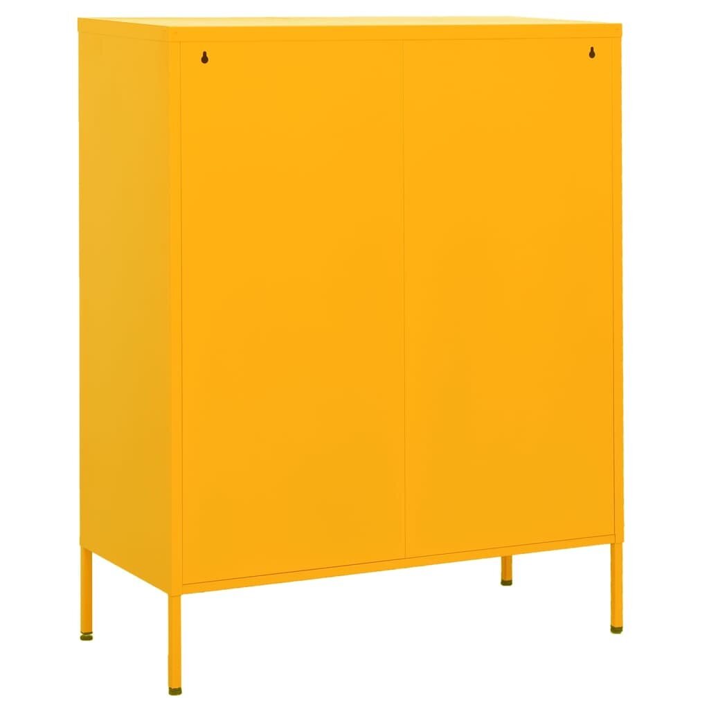 Sandėliavimo spintelė, geltona, 80x35x101,5cm, plienas цена и информация | Svetainės spintelės | pigu.lt