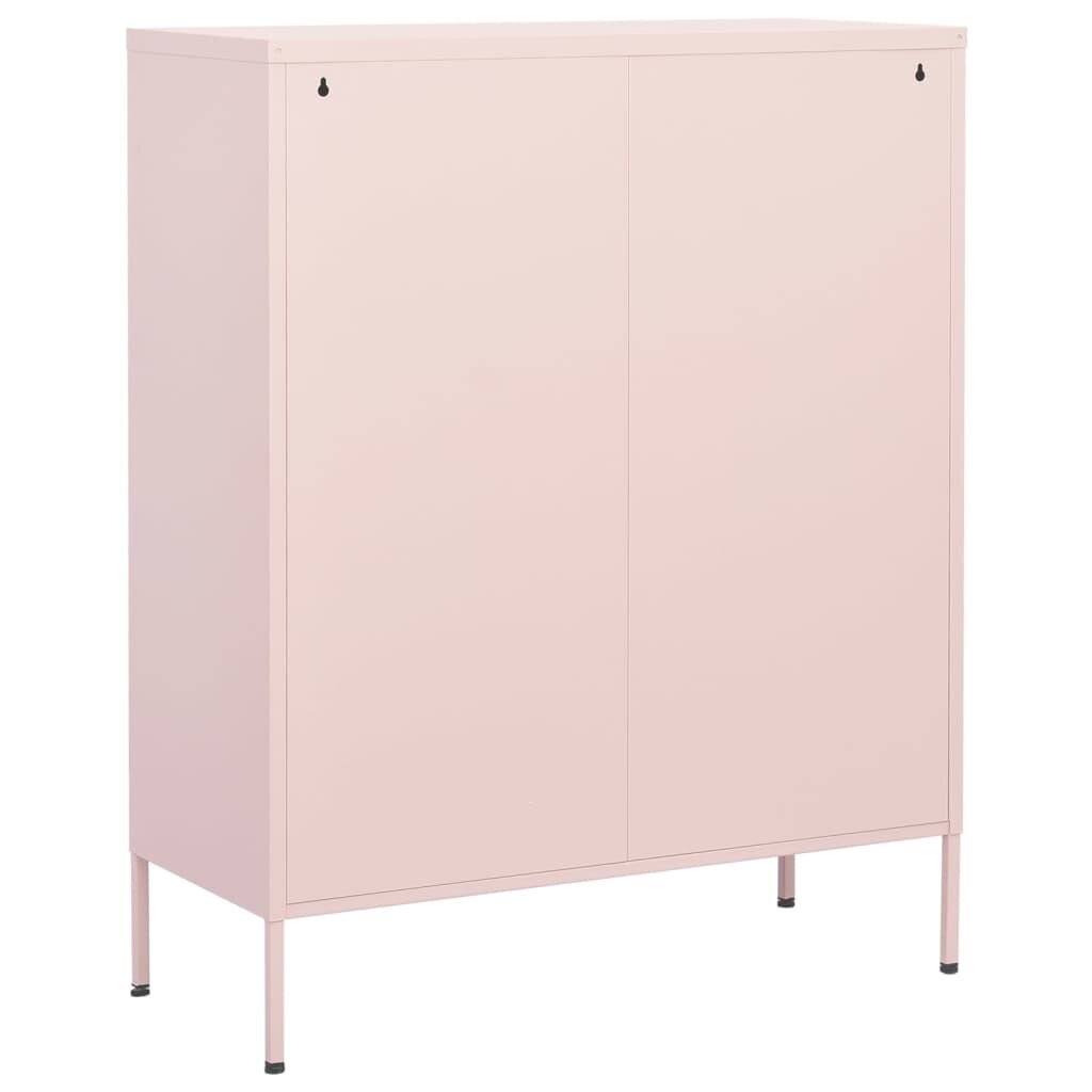 Sandėliavimo spintelė, rožinės spalvos, 80x35x101,5cm, plienas kaina ir informacija | Svetainės spintelės | pigu.lt
