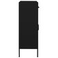 Sandėliavimo spintelė, juodos spalvos, 80x35x101,5cm, plienas kaina ir informacija | Svetainės spintelės | pigu.lt