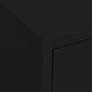 Sandėliavimo spintelė, juodos spalvos, 80x35x101,5cm, plienas kaina ir informacija | Svetainės spintelės | pigu.lt