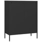 Komoda su stalčiais, juodos spalvos, 80x35x101,5cm, plienas kaina ir informacija | Komodos | pigu.lt
