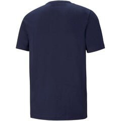 Vyriški sportiniai marškinėliai Puma Peacoat M 586666, mėlyni kaina ir informacija | Sportinė apranga vyrams | pigu.lt