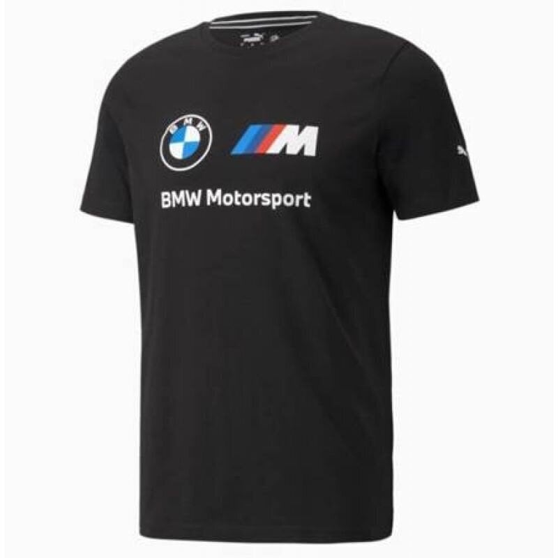 Sportiniai marškinėliai vyrams Puma BMW MMS ESS M 532253 01, juodi kaina ir informacija | Sportinė apranga vyrams | pigu.lt