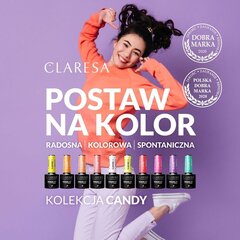 Стойкий гибридный гель лак для ногтей Claresa CANDY 8, 5 г цена и информация | Лаки, укрепители для ногтей | pigu.lt